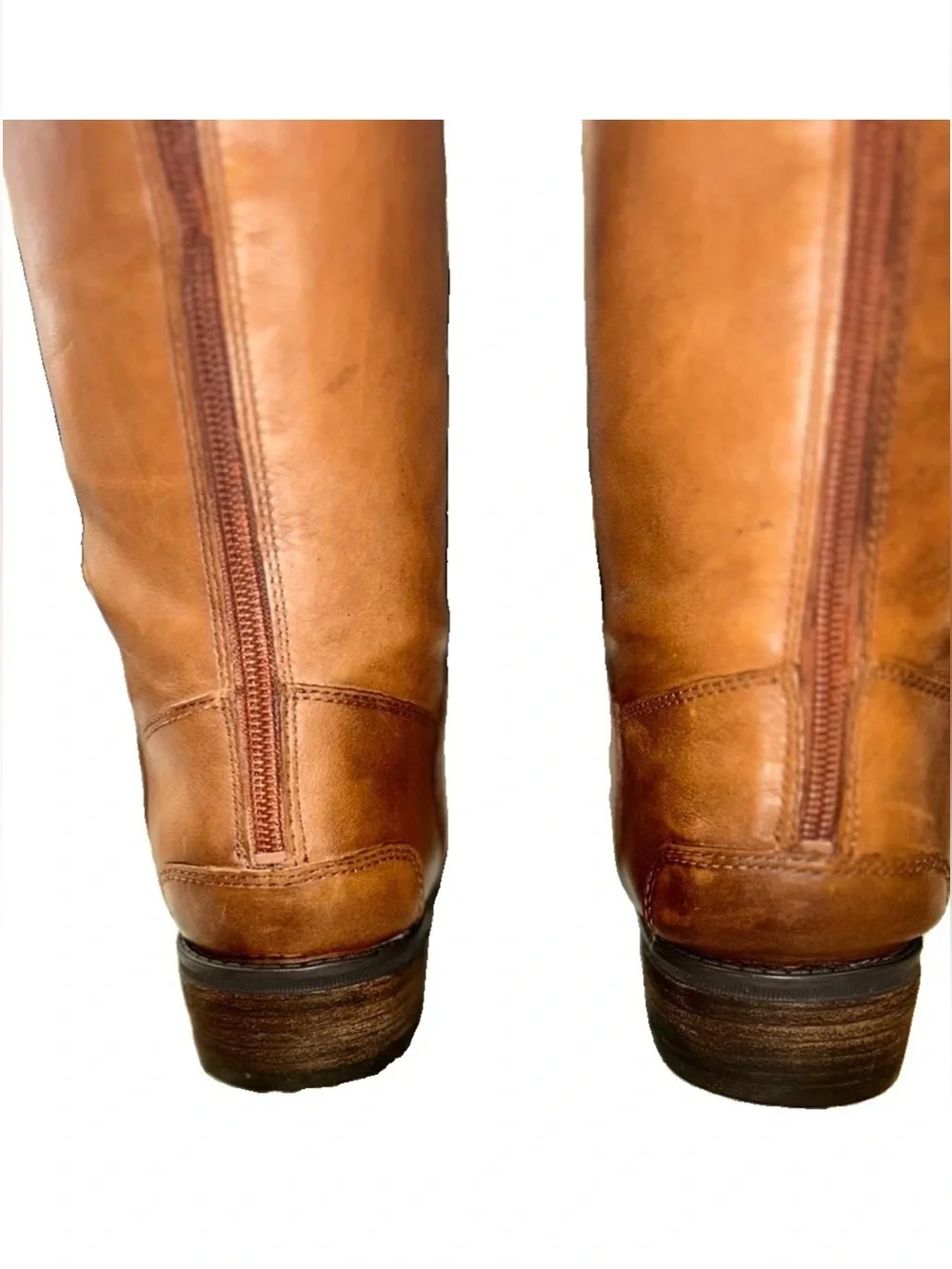 Sam Edelman Penny Whiskey Tan Leather Tall Knee High Riding Boots Women's 9.5M